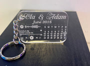 Personalised Song Music Code Calendar keychain,Customize your text,word,for every occasion gift