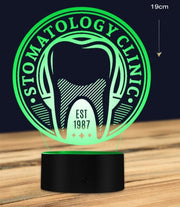 Stomatology Clinic 3D Illusion Smart APP Control 3D Illusion Night Light Bluetooth,Music,7&16M Color Mobile App