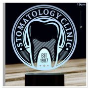 Stomatology Clinic 3D Illusion Smart APP Control 3D Illusion Night Light Bluetooth,Music,7&16M Color Mobile App