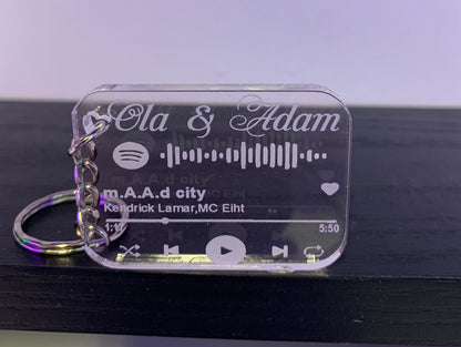 Song Code Schlüsselanhänger Personalisierter Album-Schlüsselanhänger für Freundin, Freund, Geschenk für jeden Anlass