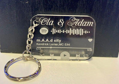 Song Code Schlüsselanhänger Personalisierter Album-Schlüsselanhänger für Freundin, Freund, Geschenk für jeden Anlass