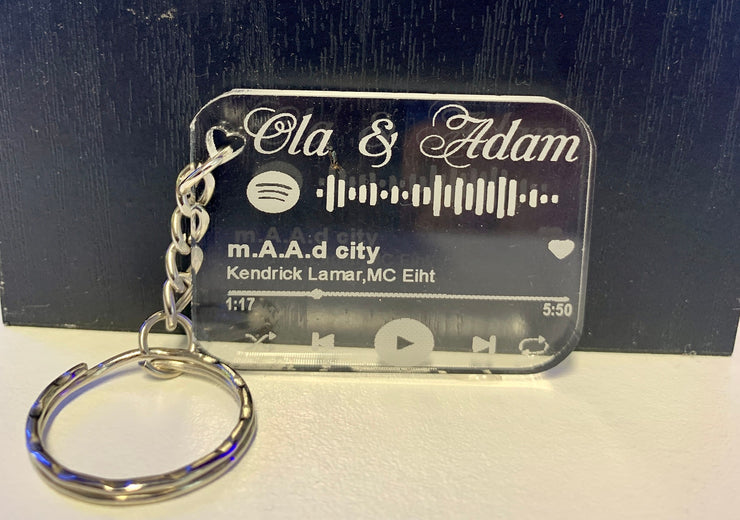 Song Code Keychain  Personalised Album Keyring for Girlfriend,Boyfriend ,Any Occasion Gift