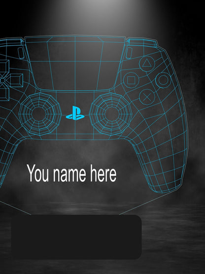 PS5 Controller,Playstation joystick,Smart Control APP 3D Illusion Night Light Bluetooth,Music,7&16M Color Mobile App,Can be personalised
