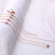 Gold, Rose gold and silver women stainless steel chain jewelry set in wood unique design 4 piece