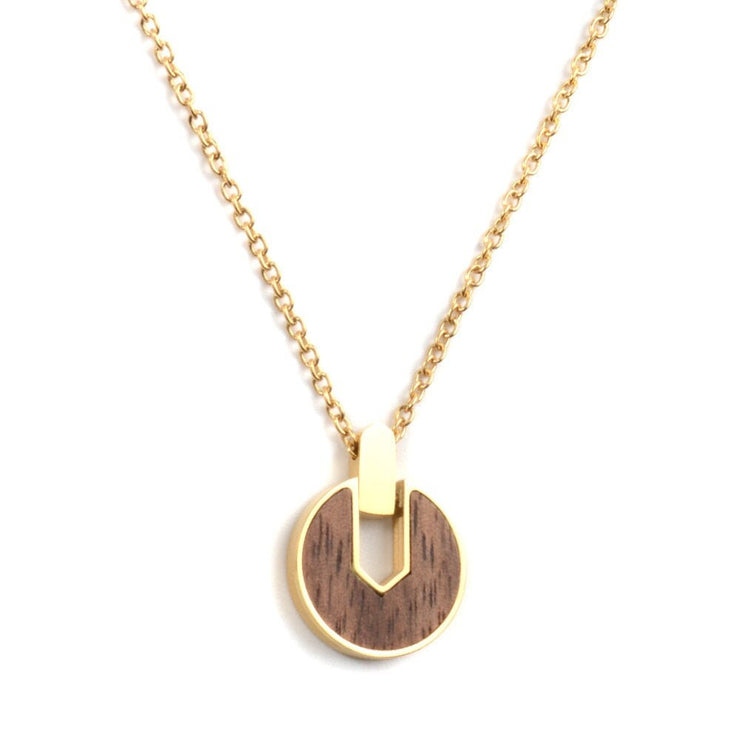 Gold stainless steel & walnut jewelry gold plated jewelry earrings,hand chain and necklace set jewelry women 3 piece