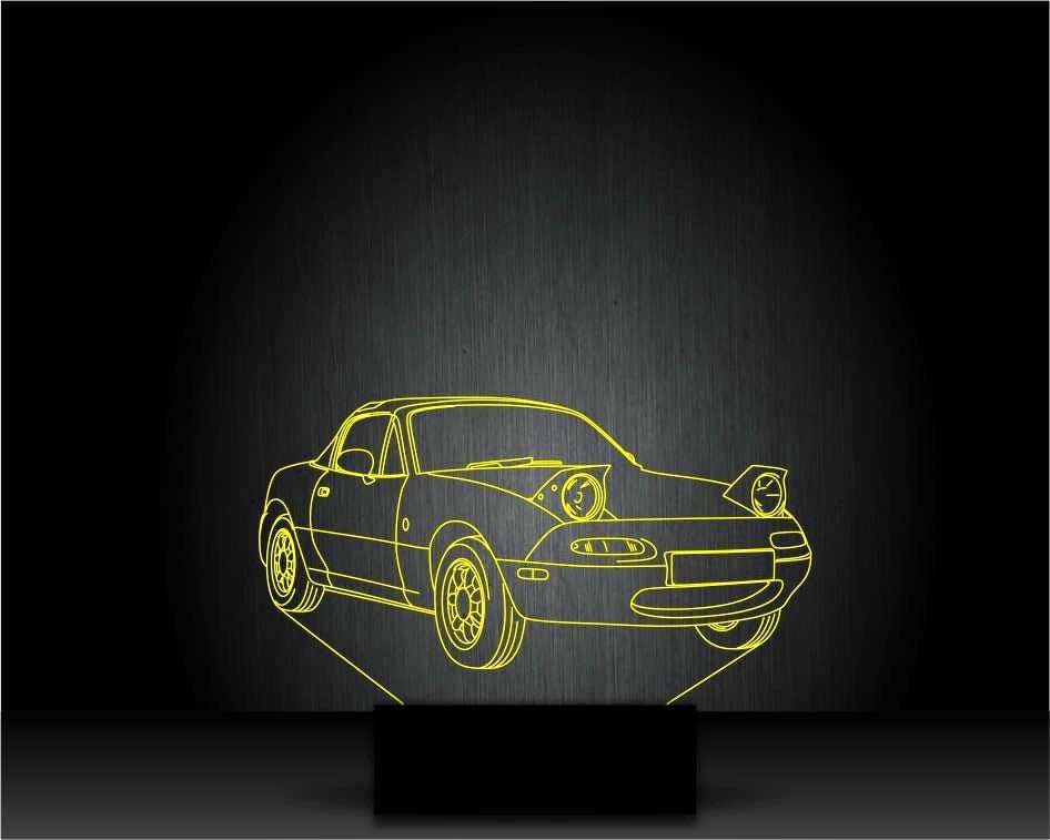 Mazda MX 5 ,Personalized Mk1 ,3D Illusion Smart APP Control 3D Illusion Night Light Bluetooth,Music,7&16M Color Mobile App