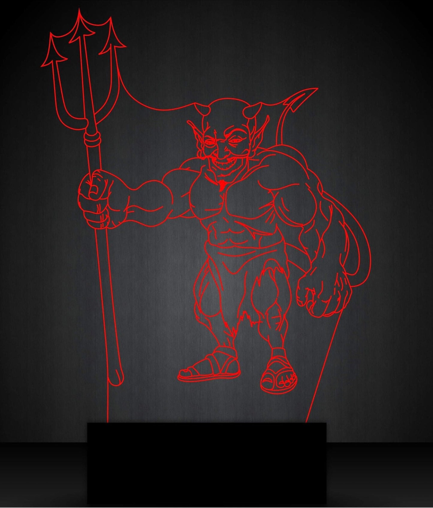 Red Devil 3D Illusion Smart APP Control 3D Illusion Night Light Bluetooth,Music,7&16M Color Mobile App,Made in UK