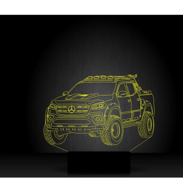 Mercedes X Pick Up Truck 3D Illusion Smart APP Control 3D Illusion Night Light Bluetooth,Music,7&16M Color Mobile App,Made in UK