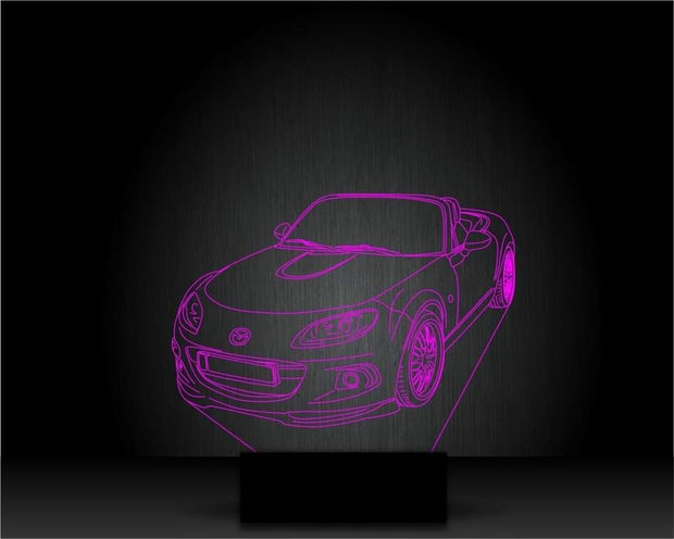 Mazda MX 5 Convertible ,Personalized Mk3 ,3D Illusion Smart APP Control 3D Illusion Night Light Bluetooth,Music,7&16M Color Mobile App