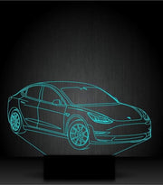 Tesla S Personalized 3D Illusion Smart APP Control 3D Illusion Night Light Bluetooth,Music,7&16M Color Mobile App,Made in UK