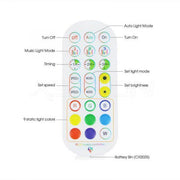 Custom Made 40 to 50 mm Truck Engraved Usb Led Board Usb App RGB Remote Control Led Lights