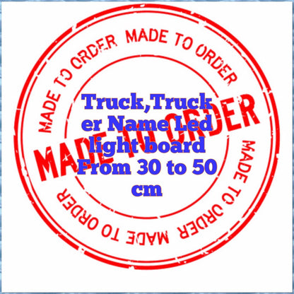 Custom Engraved Truck USB LED Board |Name Plate| RGB App & Remote | 30–50cm