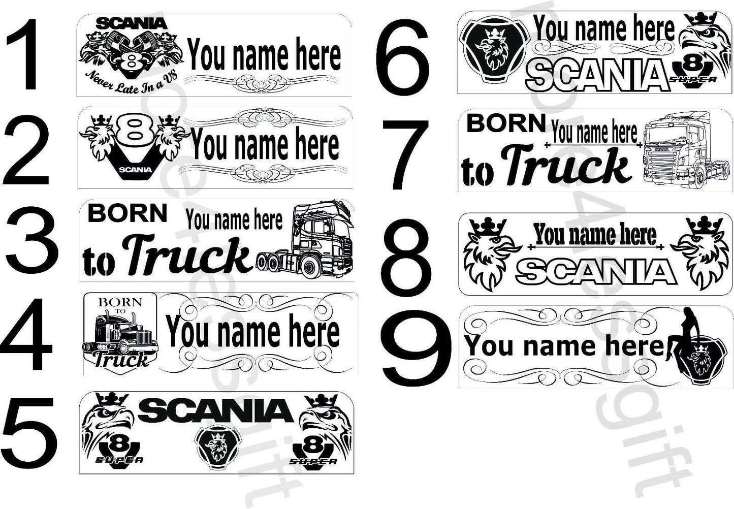 Custom Engraved Truck USB LED Board |Name Plate| RGB App & Remote | 30–50cm
