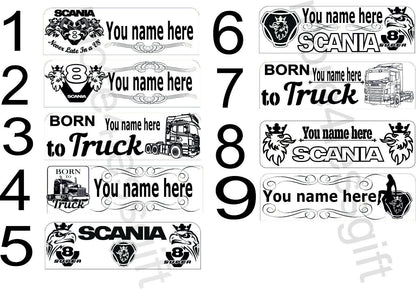 Custom Engraved Truck USB LED Board |Name Plate| RGB App & Remote | 30–50cm