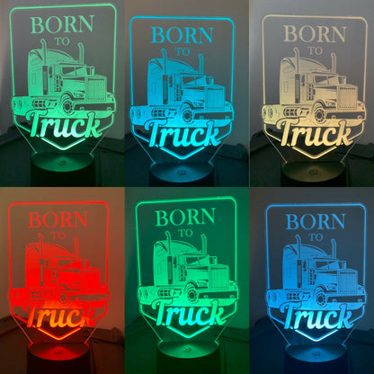 Truck's 3D Bluetooth, Sensor Lamp Base APP Control  LED Lamp